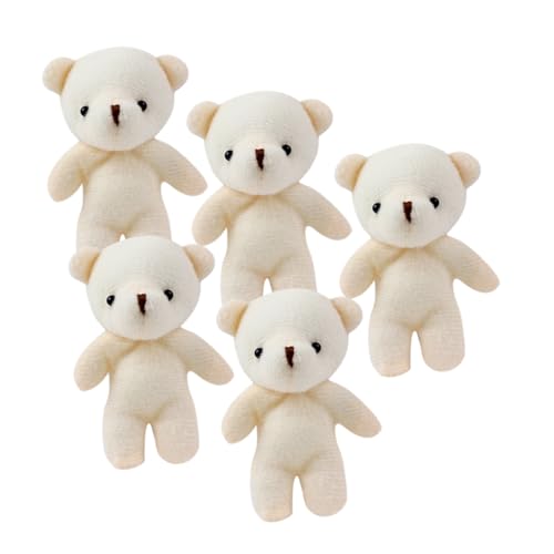 JOINPAYA 5 Stück Mini-Bär plüschbär Cartoon-Bär Multifunktionaler Bärenanhänger hängendes Bärenspielzeug tragen multifunktionale Bärenfiguren kleine Bären PP Baumwolle Beige JOINPAYA 5 Stück Mini-Bär plüschbär Cartoon-Bär Multifunktionaler Bärenanhänger hängendes Bärenspielzeug tragen multifunktionale Bärenfiguren kleine Bären PP Baumwolle Beige von JOINPAYA