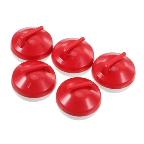 JOINPAYA 5 Stück Mini Curlingbälle Mini Curlingbälle Für Den Tisch Kunststoff Rot von JOINPAYA