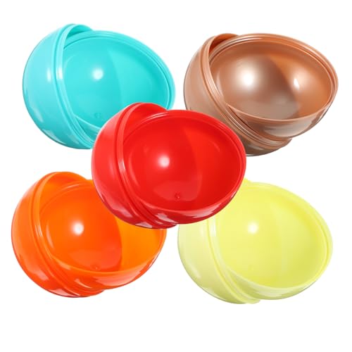 JOINPAYA 5 Stück Offene Lotteriekugel Kaugummiautomatenkapsel überraschen Sie leere Kugel hühner plastikball plastikkugeln leere Plastikkugel Aufbewahrungsdisplay für Süßigkeiten von JOINPAYA