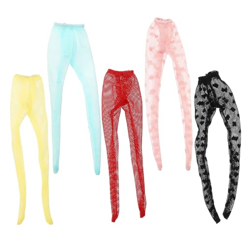 JOINPAYA 5 Stück Puppen Strumpfhosen Teiliges Zubehör für DIY Puppen Gelber Himmelblauer Roter Jadefarbener und Schwarzer Netzstrumpfhose für Kreatives JOINPAYA 5 Stück Puppen Strumpfhosen Teiliges Zubehör für DIY Puppen Gelber Himmelblauer Roter Jadefarbener und Schwarzer Netzstrumpfhose für Kreatives von JOINPAYA