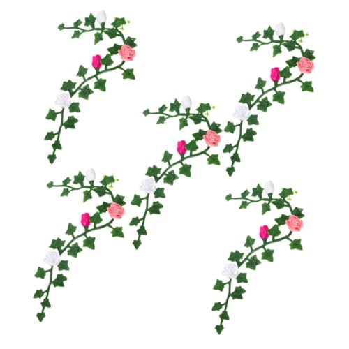 JOINPAYA 5Stücke Teiliges Mini Blumenreben Künstliche Blumenranken für Miniaturgärten für Spieltische und Mikrolandschaften Kreative Gartenaccessoires für DIY-projekte von JOINPAYA