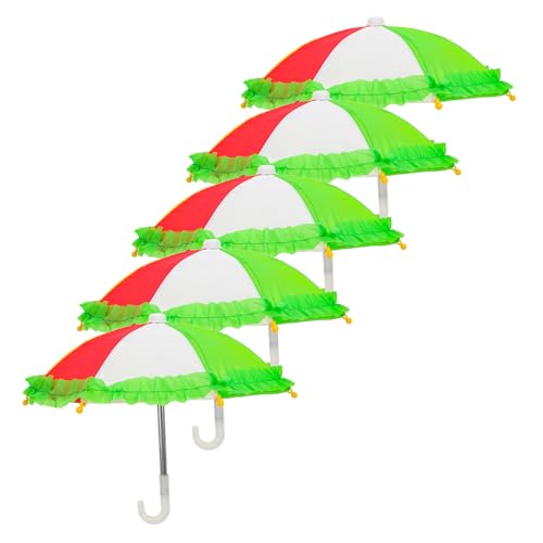 JOINPAYA 5 Stück Regenschirm Kleiner Kuppel Buggy Puppenhaus Miniatur Kleine Regenschirme Dekoration Auto Kapsel Decke – Pour Dolls Durchsichtiger Regenschirm von JOINPAYA