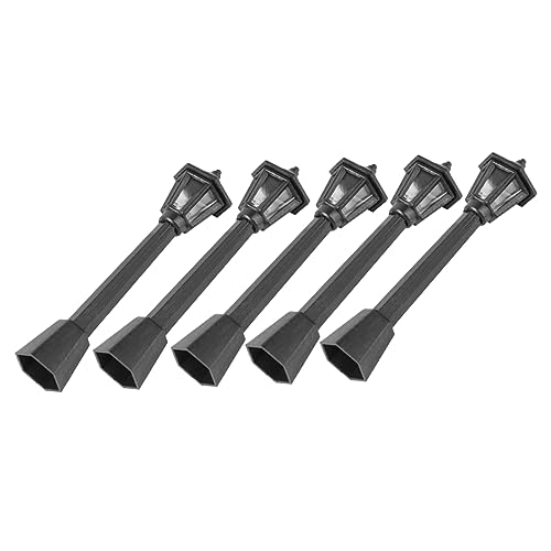 JOINPAYA 5 Stück Simulationslampenverzierung puppenhauszubehör verkleidung Modellbau Mini-Gartenarbeit Vintage-Schmuck Mini-Straßenlaternenmodell Mini- -Laternenpfosten- Harz. Black JOINPAYA 5 Stück Simulationslampenverzierung puppenhauszubehör verkleidung Modellbau Mini-Gartenarbeit Vintage-Schmuck Mini-Straßenlaternenmodell Mini- -Laternenpfosten- Harz. Black von JOINPAYA