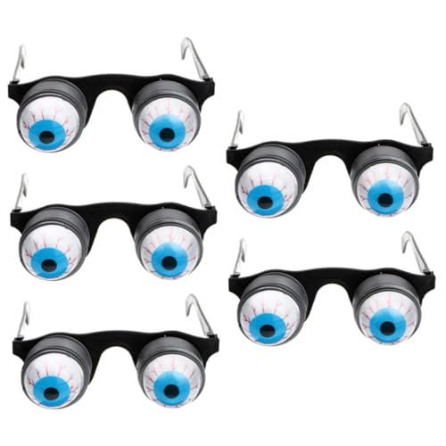 JOINPAYA 5 Stück Teiliges Halloween Eyeball Brillen Lustige Sprungfeder Augenbrillen für Party Karneval und Bühnenauftritte Gruselige Requisiten für Erwachsene JOINPAYA 5 Stück Teiliges Halloween Eyeball Brillen Lustige Sprungfeder Augenbrillen für Party Karneval und Bühnenauftritte Gruselige Requisiten für Erwachsene von JOINPAYA