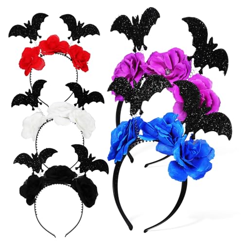 JOINPAYA 5 Stück Teiliges Halloween Haarreif für Bunte Bat Cosplay Stirnbänder Leichtes Bequemes Karneval Haarband Vielseitig für Party Geburtstag und Fasching JOINPAYA 5 Stück Teiliges Halloween Haarreif für Bunte Bat Cosplay Stirnbänder Leichtes Bequemes Karneval Haarband Vielseitig für Party Geburtstag und Fasching von JOINPAYA
