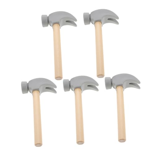 JOINPAYA 5 Stück Teiliges Holzspielzeug Hammer für Lernspielzeug Feinmotorik Simulierter Kleiner Holzhammer für Rollenspiele Vielseitig Nutzbar für Geburtstagsfeiern und JOINPAYA 5 Stück Teiliges Holzspielzeug Hammer für Lernspielzeug Feinmotorik Simulierter Kleiner Holzhammer für Rollenspiele Vielseitig Nutzbar für Geburtstagsfeiern und von JOINPAYA