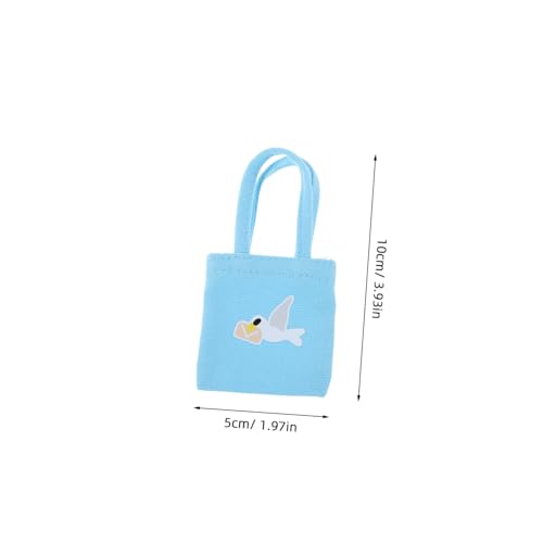 JOINPAYA 5 Stück Teiliges Mini Canvas Handtaschen Bunte Kleine Tragetaschen aus Strapazierfähigem Canvas für Puppen Dollhouse Zubehör Lebendige Farben von JOINPAYA