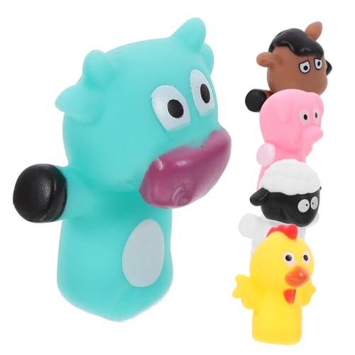 JOINPAYA 5-teiliges Weiches Und Leichtes Handpuppenset Für Kleinkinder Von 1–3 Jahren Interaktives Fingerpuppenset Mit Cartoon-Tieren Für Kinder von JOINPAYA