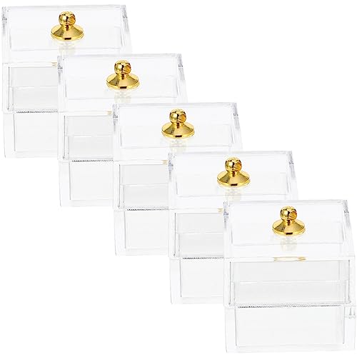 JOINPAYA 5 Stück Transparente Speicherbox -Spielzeuge Puppe DIY Miniatur Veranstalter Aufbewahrungsboxen klein Mini-Dinge Miniaturen Miniaturhauszubehör Dollhouse -Lagerbehälter Plastik JOINPAYA 5 Stück Transparente Speicherbox -Spielzeuge Puppe DIY Miniatur Veranstalter Aufbewahrungsboxen klein Mini-Dinge Miniaturen Miniaturhauszubehör Dollhouse -Lagerbehälter Plastik von JOINPAYA