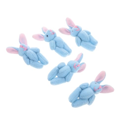 JOINPAYA 5 Stück gemeinsames Kaninchen Tortenaufsätze für Geburtstage Gefälligkeiten für Hochzeitsfeiern Ostern Plüschtiere kleines Hasenspielzeug kurzer Plüsch Sky-blue JOINPAYA 5 Stück gemeinsames Kaninchen Tortenaufsätze für Geburtstage Gefälligkeiten für Hochzeitsfeiern Ostern Plüschtiere kleines Hasenspielzeug kurzer Plüsch Sky-blue von JOINPAYA