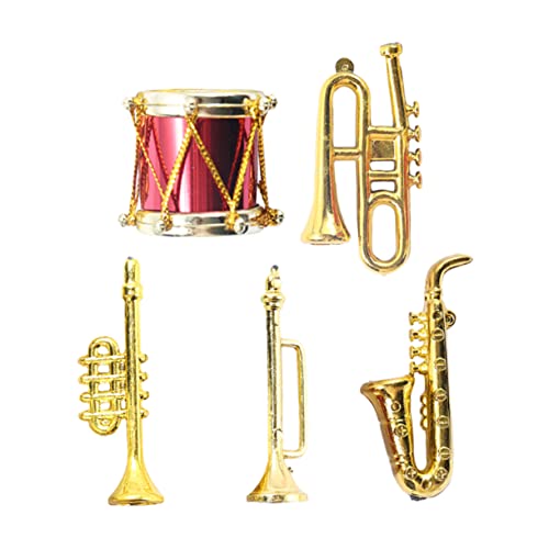 JOINPAYA 5 Stück simuliertes Musikinstrument kinderinstrumente musikinstrumente für Mini-Trompetenmodell Miniaturen Mini-Musikinstrument- Mini-Musikinstrumente Plastik von JOINPAYA
