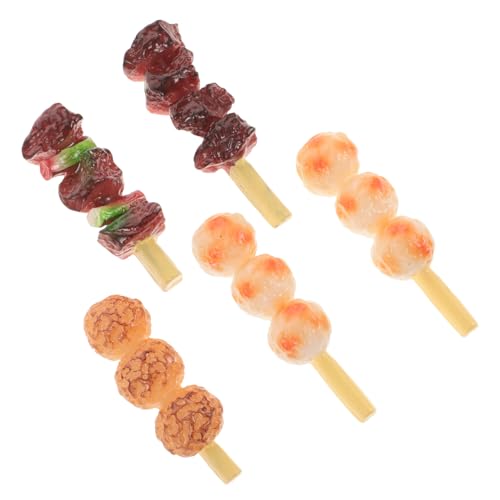 JOINPAYA 5 Stück Grillspieße Kinderspielzeug Gefälschte Grill-Kabob-spieße Realistisches Lebensmittel-spielzeugset Perfekt Für Partys von JOINPAYA