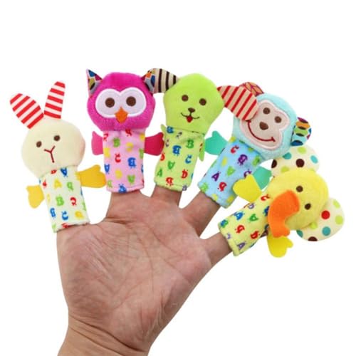JOINPAYA 5-teiliges Mini-handfinger-Set Tier-handpuppen-Spielzeug Für Kleinkinder Weiche Geschichtenerzähl-fingerpuppen Für Jungen Und Mädchen von JOINPAYA