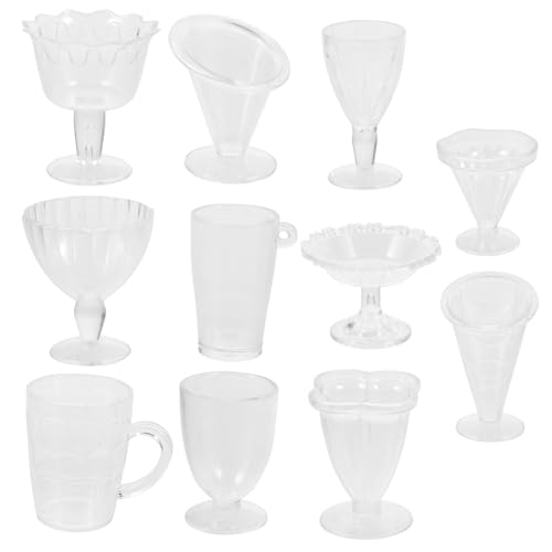 JOINPAYA 5 Transparente Mini Becher Mini Für Puppen Miniatur Becher Kleine Wasserbecher Miniatur Dekoration Küchenspielzeug Für Puppenhaus Mini Weinbecher Mini Wasserbecher Mini von JOINPAYA