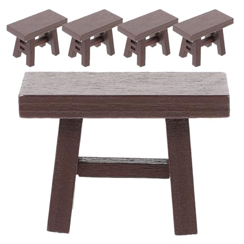 JOINPAYA 5-teiliges Miniatur-Hockermodell: Puppenhaus-Requisite aus Holz für die Puppenhausdekoration – Mini-Möbel für fantasievolles Spielen von Kindern JOINPAYA 5-teiliges Miniatur-Hockermodell: Puppenhaus-Requisite aus Holz für die Puppenhausdekoration – Mini-Möbel für fantasievolles Spielen von Kindern von JOINPAYA