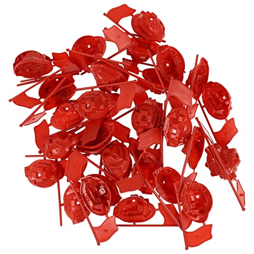 JOINPAYA Sandtisch- – 50-teiliges Mini-Set Mit Roten Flaggen Kunststoff-Modell-Ornament-Spielzeug von JOINPAYA