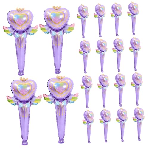 JOINPAYA 50 Stück Aufblasbare Fairy Wand Folienballons Aluminiumfolie Langlebig und Handlich Partydeko für Geburtstage und Themenfeiern Lebendige Farben und Detailreiche Muster von JOINPAYA
