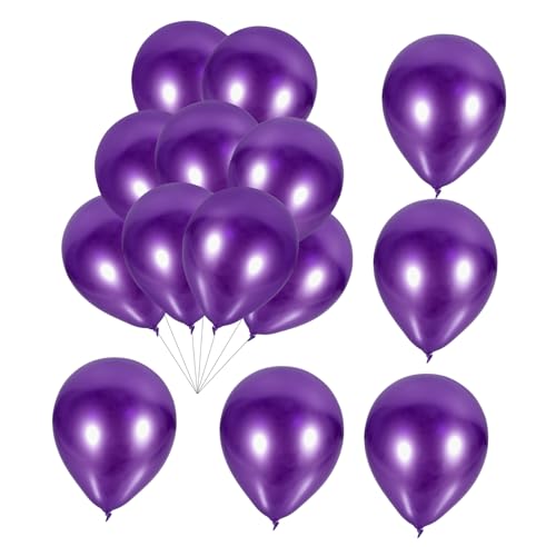 JOINPAYA 50 Stück Ballonanordnung Alles Zum Geburtstag Ballon Geburtstagscreme Luftballons Pop Umwerben Geburtstag Luftballons Dekorationen Für Hochzeitsballons Emulsion Violett von JOINPAYA