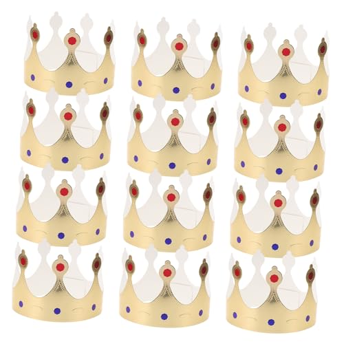 JOINPAYA Luxuriöse Kronen Mit Goldprägung 50 Stück Papierhüte Für Geburtstagspartys Karnevalskostüme Für Kinder Dekorative Party-accessoires Für Mädchen von JOINPAYA