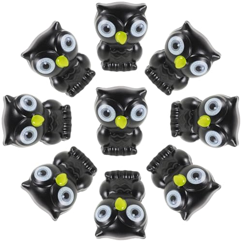 JOINPAYA 50 Stück Halloween Gruselige Geisterkatze Eulen Miniatur Eule Pellets Mini Eule Mini-tierdekor Entzückende Tierstatue Mini-tiermodell Entzückende Figur Eule Figur Black Plastik JOINPAYA 50 Stück Halloween Gruselige Geisterkatze Eulen Miniatur Eule Pellets Mini Eule Mini-tierdekor Entzückende Tierstatue Mini-tiermodell Entzückende Figur Eule Figur Black Plastik von JOINPAYA