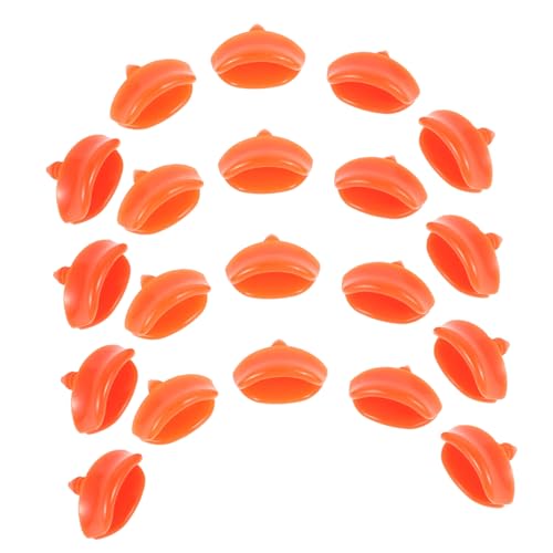 JOINPAYA 50 Stück Kleiner Entenschnabel Kaninchen kleine gelbe Ente Mundspielzeug Bausatz DIY Entenmund Zubehör Entenmund für Munddekoration zum Selbermachen Mund aus Harz Orange von JOINPAYA