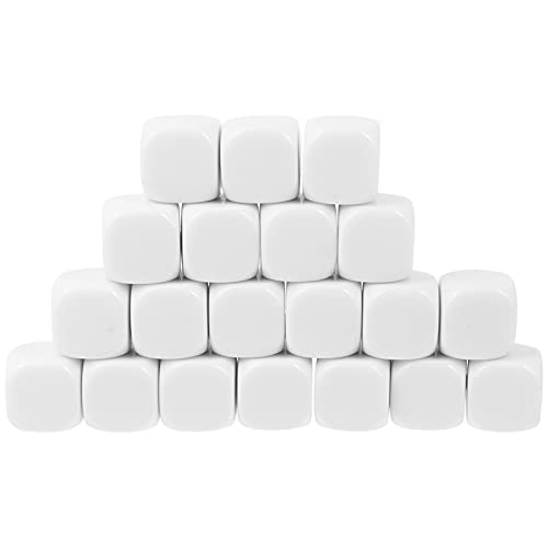 JOINPAYA Your Gaming 50 Stück 16 Mm Blanko-würfel Rollenspiel-würfel-Sets Stabile Acryl-Konstruktion von JOINPAYA