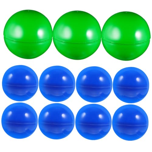 JOINPAYA 50 Stück Lotteriekugel Ball Gewinnspielbälle Farbige Kugeln Blau Party-zeichnungsbälle Hohl Befüllbar Kugelzeichnungsbälle Gewinnspielkugeln Verlosen Transparent Plastikkugeln PVC von JOINPAYA