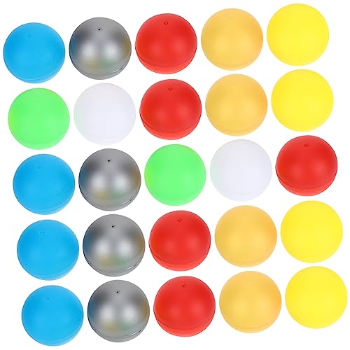 JOINPAYA 50 Stück Lotteriekugel Party Kapsel Preisbälle winzig Mini runden plastikball kunststoffball leckerbissenball plastikkugeln Verkaufsautomat nahtlose Plastikbälle Colorful von JOINPAYA