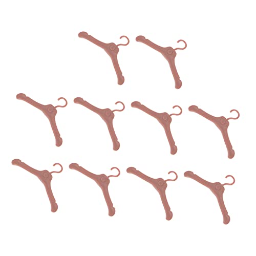 JOINPAYA 50 Stück Kunststoff Puppenkleiderbügel Miniatur Puppenkleiderständer Leicht und Kompakt für Puppenkleidung Stabil und Robust Zubehör für Puppen von JOINPAYA
