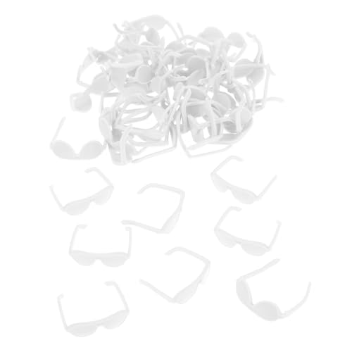 JOINPAYA 50 Stück Minipuppenbrille Miniaturen dekorative Puppenbrille entzückende Mini- Puppen-Foto-Requisiten Mini-Brillenmodelle modische Brillendekore Plastik Weiß JOINPAYA 50 Stück Minipuppenbrille Miniaturen dekorative Puppenbrille entzückende Mini- Puppen-Foto-Requisiten Mini-Brillenmodelle modische Brillendekore Plastik Weiß von JOINPAYA