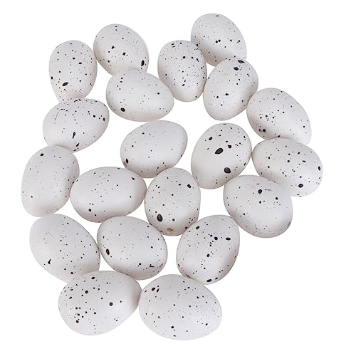 JOINPAYA 50 Stück Ostereier easter eggs easter toys 0stergeschenke ozdoby wielkanocne easter decoration Mini-Basteleier Vor ostern kleines ei -Ei- Kunststoff Weiß von JOINPAYA