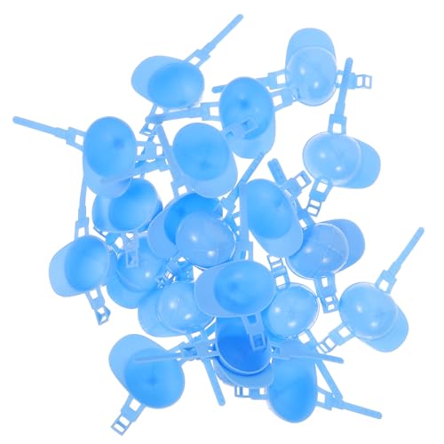 JOINPAYA 50 Stück Puppe Kappe Schutzhelme Mini-hüte Bauherrenhut Geburtstag Szene Zubehör Mini-sicherheitshut- Miniatur Sachen Mini-schutzhelm Schutzhelm Für Plastik Sky-Blue von JOINPAYA