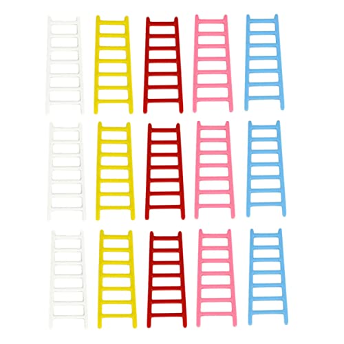 JOINPAYA 50 Stück Puppenhausleiter Miniaturleiter Mikro-landschaftsleitern- Mikrolandschaftsornament Mini-feen Mini-zubehör Miniatur-puppenhaus Bastelzubehör Selber Machen Plastik von JOINPAYA