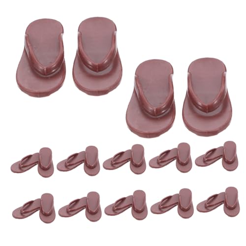 JOINPAYA 50 Stück Puppenverkleidungsschuhe winzige Puppenschuhe Spielzeugschuhe Hausschuhe mit großen Zehen handgefertigte Stoffschuhe winzige Sandalen Miniaturschuhe Plastik Hellbraun JOINPAYA 50 Stück Puppenverkleidungsschuhe winzige Puppenschuhe Spielzeugschuhe Hausschuhe mit großen Zehen handgefertigte Stoffschuhe winzige Sandalen Miniaturschuhe Plastik Hellbraun von JOINPAYA
