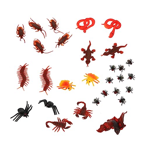 JOINPAYA 50-Teiliges Set simuliertes Insektenspielzeug Halloween Dekoration Halloween-Dekoration Safe Halloween Toys gefälscht Halloween-Streichspielzeug Halloween-Streich-Requisite PVC von JOINPAYA