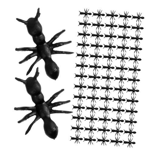 JOINPAYA 500 Stück Simulation Insekten realistisches insektenspielzeug gefälschtes Ameisenspielzeug falsches Ameisendekor Simuliertes Insektentrickspielzeug PVC Schwarz von JOINPAYA