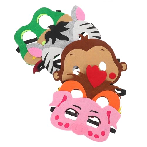 JOINPAYA 5stücke Teiliges Tiermasken Lustige Halloween-masken Aus Filz Reusable Cosplay-requisiten Für Festlichkeiten Tiergesicht-masken Für Partys Und Rollenspiele JOINPAYA 5stücke Teiliges Tiermasken Lustige Halloween-masken Aus Filz Reusable Cosplay-requisiten Für Festlichkeiten Tiergesicht-masken Für Partys Und Rollenspiele von JOINPAYA
