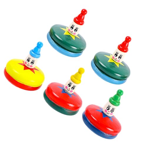 JOINPAYA 5St Kleiner hölzerner Kreisel kinderspielzeug holzspielzeug spielzeuge Toys for funnytoys Gyroskop Gadgets kleine Kreiselspielzeuge Mini-Gyro- von JOINPAYA