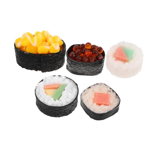 JOINPAYA Hochrealistische Simulation Von Lebensmittelspielzeug 5-teiliges Sushi-Geschirr-Set PVC-Sushi-Modelle Für Die Restaurantausstellung Und Zum Spielen Für Jungen Und Mädchen JOINPAYA Hochrealistische Simulation Von Lebensmittelspielzeug 5-teiliges Sushi-Geschirr-Set PVC-Sushi-Modelle Für Die Restaurantausstellung Und Zum Spielen Für Jungen Und Mädchen von JOINPAYA