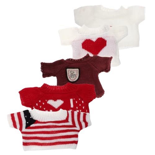 JOINPAYA 5St Toys mädchen игрушки для девочек Stofftier Kleidung plushdoll Puppe Plüsch tragen Stofftierkleidung entzückendes Bärendekor austauschbare Bärenkleidung Garn JOINPAYA 5St Toys mädchen игрушки для девочек Stofftier Kleidung plushdoll Puppe Plüsch tragen Stofftierkleidung entzückendes Bärendekor austauschbare Bärenkleidung Garn von JOINPAYA