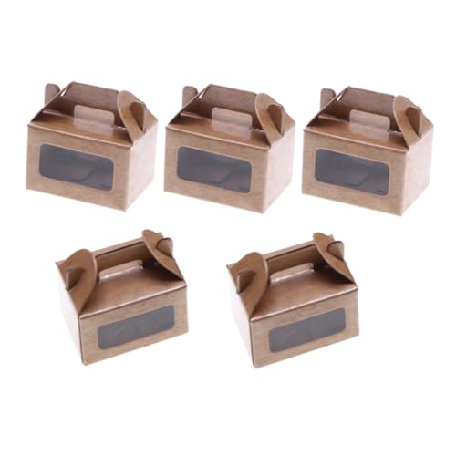JOINPAYA Miniatur-kuchenboxen-Set – 5 Stück Mini-dessertboxen Puppenhaus-zubehör Mini-Szene-Modell- Perfektes Für Kinder Sammler von JOINPAYA