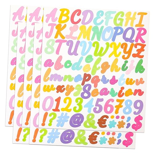 JOINPAYA 5st Aufkleber Mit Zahlen Alphabet-zahlenaufkleber Buchstaben-Zahlen-Aufkleber Scrapbooking-nummernaufkleber Aufkleberbuchstaben Für Plakatwand Aufkleber Mit Buchstabennummern von JOINPAYA