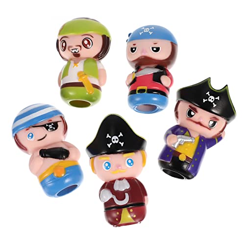 JOINPAYA Geschmeidige Piraten-fingerpuppen Aus Kunststoff Entzückendes Handpuppenspielzeug Für Kleinkinder von JOINPAYA