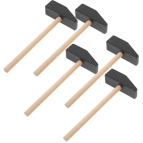 JOINPAYA 5-teiliges Kinder-holzhämmer-Set Sicher Für Kinder Mini-schlägel Spielzeug Für Kleinkinder Lernwerkzeug-Set Griff Aus Massivholz Vintage-simulations-spielset Für Geburtstagsparty von JOINPAYA
