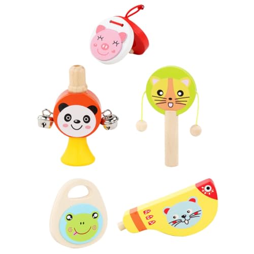 JOINPAYA Lustiges Musikinstrumentenset Für Kinder – 5-teiliges Kreatives Schlagspielzeug Aus Holz Mit Sicheren Materialien Für Die Musikalische Früherziehung von JOINPAYA