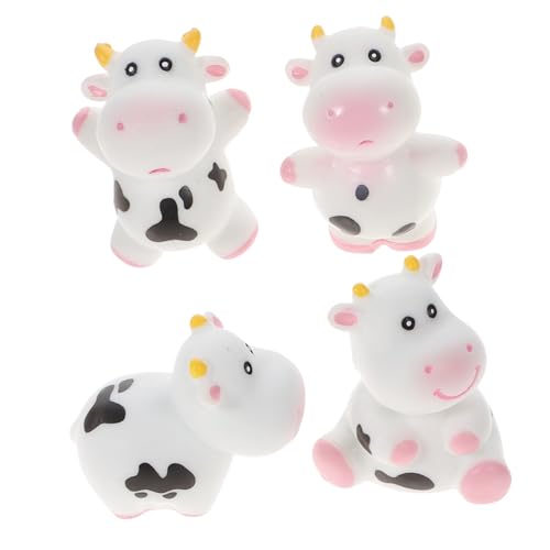 JOINPAYA 5-teiliges Baby-badespielzeug – Badespielzeug in Tierform Mit Druckgeräuschen Kuhpuppe Badewannen-duschspielzeug Für Kleinkinder von JOINPAYA