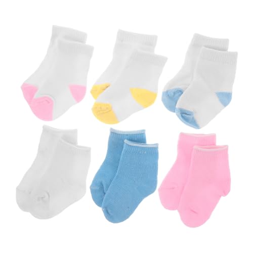 JOINPAYA 6 Bunte Kurze Puppensocken für Puppen Nahtlose Leicht Anzuziehende Kostümwechsel Accessoires für Kreative Puppenkleidung und Fantasievolles von JOINPAYA
