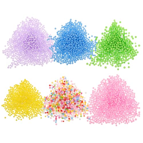 JOINPAYA 6 Bunte Mikroschaumperlen Kunst Aus Schaumstoffperlen Zum Selbermachen Perlen Für Schaumstoffperlen Für Kunst Basteln Schaumstoffperlen Bastelschaumfüller JOINPAYA 6 Bunte Mikroschaumperlen Kunst Aus Schaumstoffperlen Zum Selbermachen Perlen Für Schaumstoffperlen Für Kunst Basteln Schaumstoffperlen Bastelschaumfüller von JOINPAYA