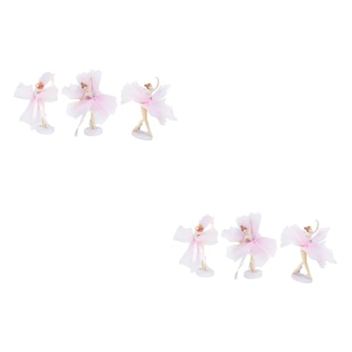 JOINPAYA 6 Sätze Mädchen-Ballerina Geburtstag Ballett tanzen Willkommen Party birthday cake decoration birthday cake topper Kuchenballerina Kuchendeckel Ballett Tortenaufsatz Plastik von JOINPAYA