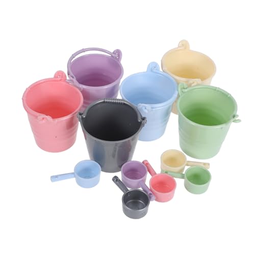 JOINPAYA 6 Sets Miniatur Eimer Puppenhaus Kleinkinder Outdoor Wassereimer Wasserspiel Sandtisch Gartengeräte Für Gartengeräte Für Miniatur Eimer Aus Kunststoff JOINPAYA 6 Sets Miniatur Eimer Puppenhaus Kleinkinder Outdoor Wassereimer Wasserspiel Sandtisch Gartengeräte Für Gartengeräte Für Miniatur Eimer Aus Kunststoff von JOINPAYA